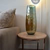 Tall blue-green glass vase The Iridescent Dune Vase