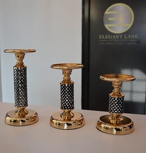 Mosaic candle holder set of 3