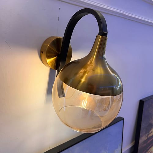 golden orb sconce The Golden Orb Sconce