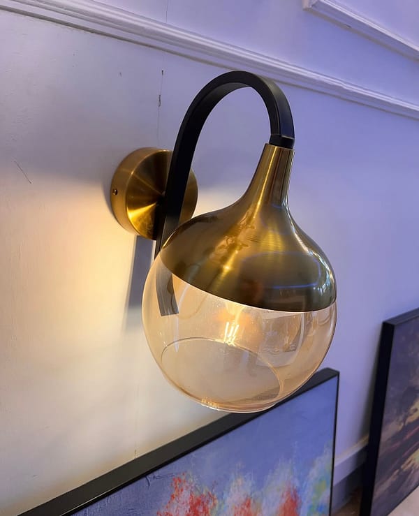 golden orb sconce The Golden Orb Sconce